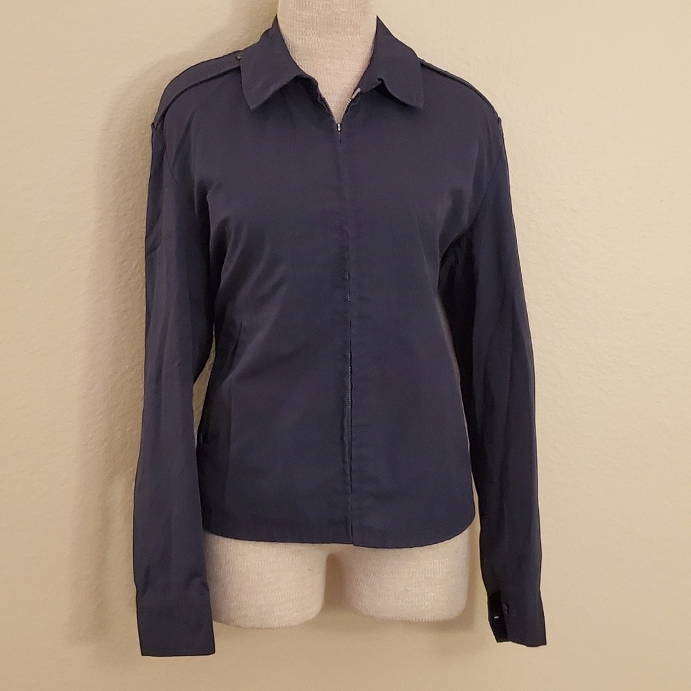 Blauer blue water resistant zipper jacket
